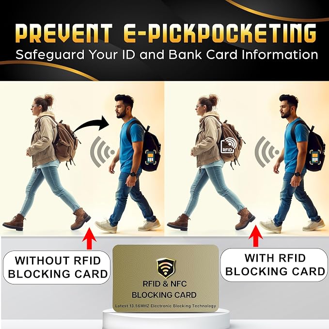 SaiTech IT RFID Blocking Card, 10 Pack Entire Wallet Purse Shield - Image 3