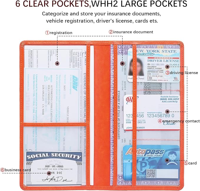 Car Registration and Insurance Card Holder - Image 3