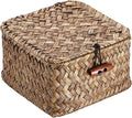 Hipiwe Handwoven Seagrass Basket Bin Small Decorative Shelf Basket Boxes by Hipiwe