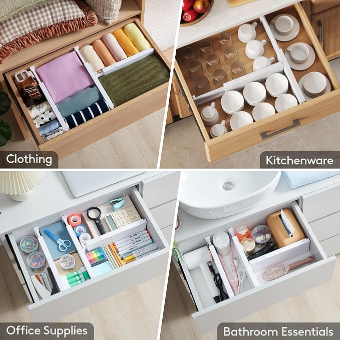 Lifewit 4 Pack Upgrade Drawer Dividers - Image 8