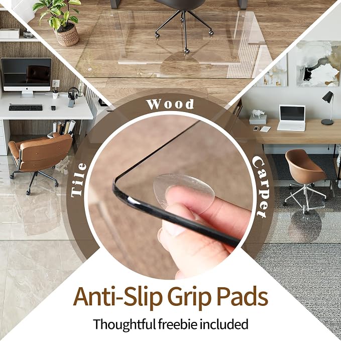 Koonmi Tempered Glass Chair Mat 60"x48" - Image 5