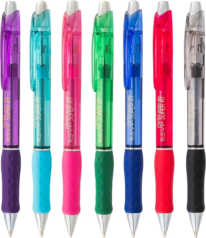 Pentel RSVP Super RT Ballpoint Pen, Medium Line, 2-Pk - Image 6