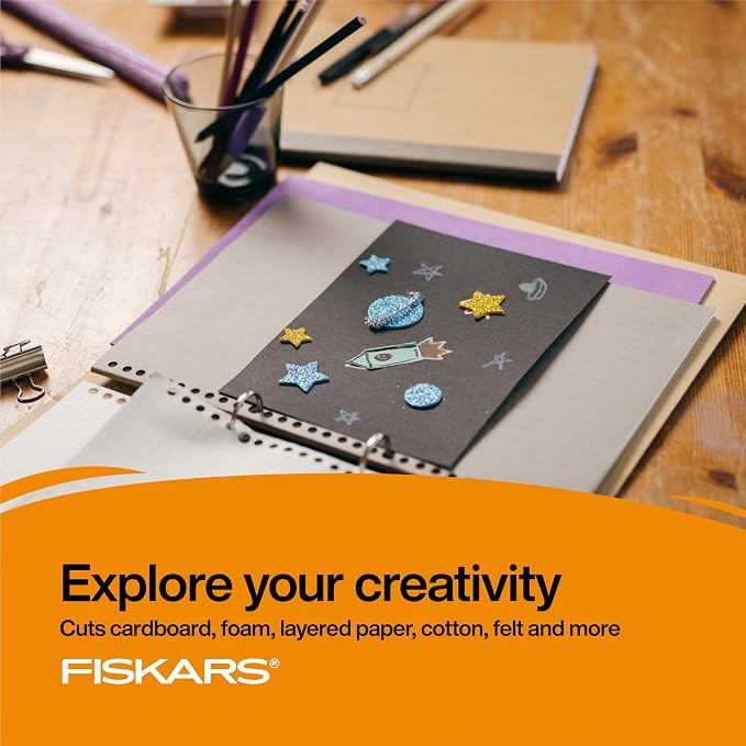 Fiskars 7" Student Scissors for Kids Ages 12-14, Scissors for School or Crafting - Image 8