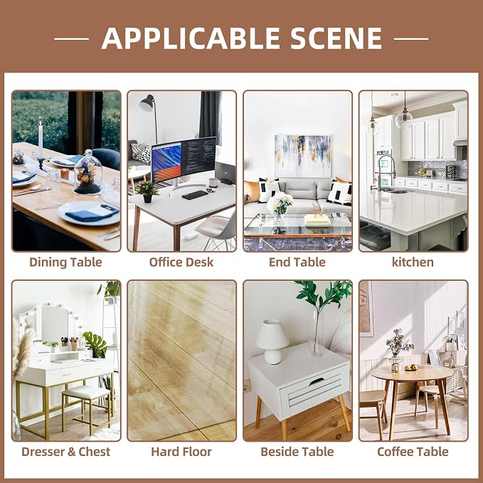 Warmstar Clear Table Protector 2mm Thick, 18 x 72 Inch Clear Table Cover - Image 7