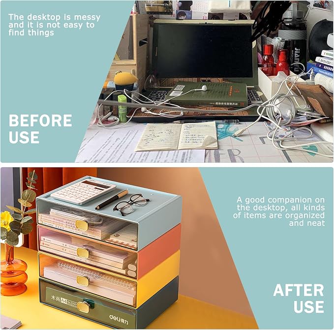 2 PACK Stackable Desk Organizer - Image 6