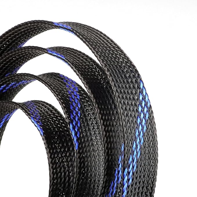 25ft PET Expandable Braided Cable Sleeve 1/3inch Pet Braided Cable Sleeve - Image 2