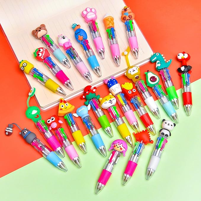60Pcs Mini Multicolor Pens in One 4-in-1, Cute Pens Bulk - Image 7