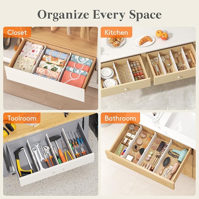 Lifewit 8 Pack 5" High Drawer Dividers - Image 11