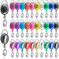 Laumoi 80 Packs Retractable ID Badge Holder Name ID Badge Reel Clips Keychain by Unknown