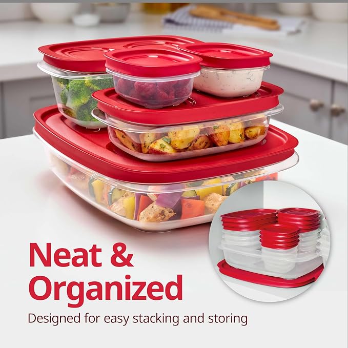 Rubbermaid EasyStore Containers, 38-Piece Set, Food Storage Containers - Image 3