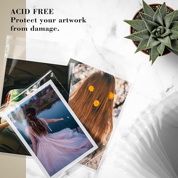 Golden State Art 100 Pack 5x7 Inches Clear Cellophane Cello Bags, Thick - Image 3