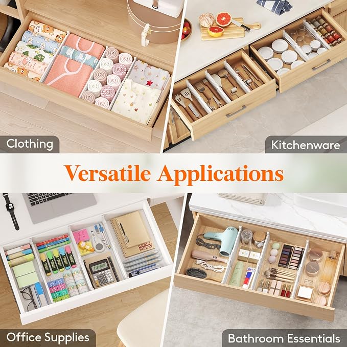 Lifewit 12 Pack Drawer Dividers - Image 11