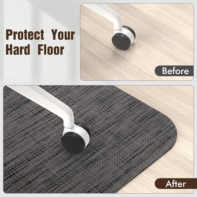 Blvornl Office Chair Mat for Hardwood Floor, 35.4"x 55" Desk Chair Mat for Hard - Image 4