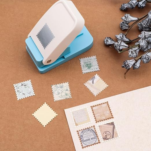 BAOFALI 2Pcs/Set Stamp Puncher 1x1inch &1x0.8inch Rectangular Postage Stamp - Image 8