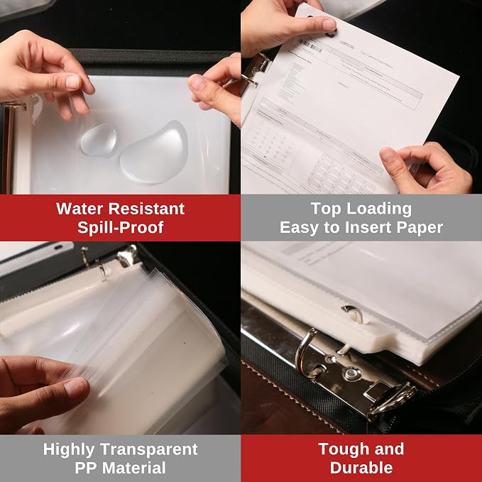 Office Werks 200 Sheet Protectors, 8.5X11 Inch Clear Page - Image 3
