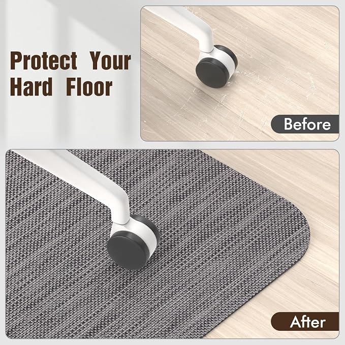 Blvornl Office Chair Mat for Hardwood Floor, 35.4"x 55" Desk Chair Mat for Hard - Image 4