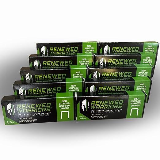 NiCcoreA Rustproof Staples T50 Outperforms Stainless Steel Staples 1/2 Marine; by RenewedWarriors