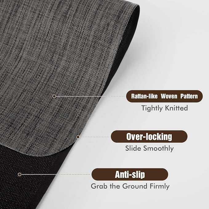 Blvornl Office Chair Mat for Hardwood Floor and Low Pile Carpet, Anti-Slip Hard - Image 3