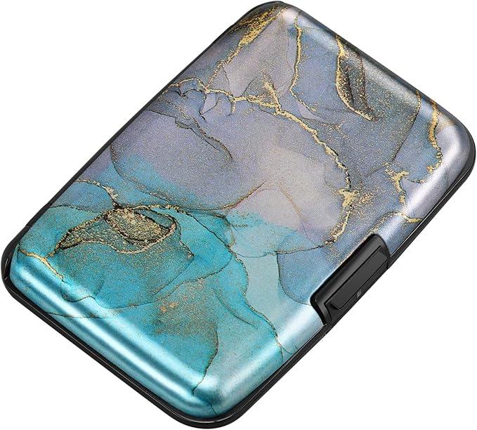 ELFISH Mini RFID Aluminum Wallet Credit Cards Holder Business Card Case Metal by ELFISH