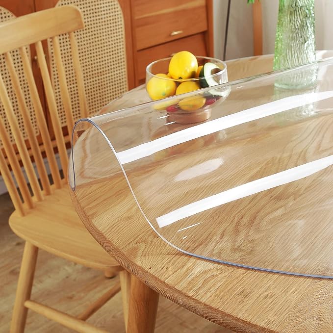 Warmstar Clear Table Protector 2mm Thick, Dia.18 Inch Round Clear Table Cover - Image 5