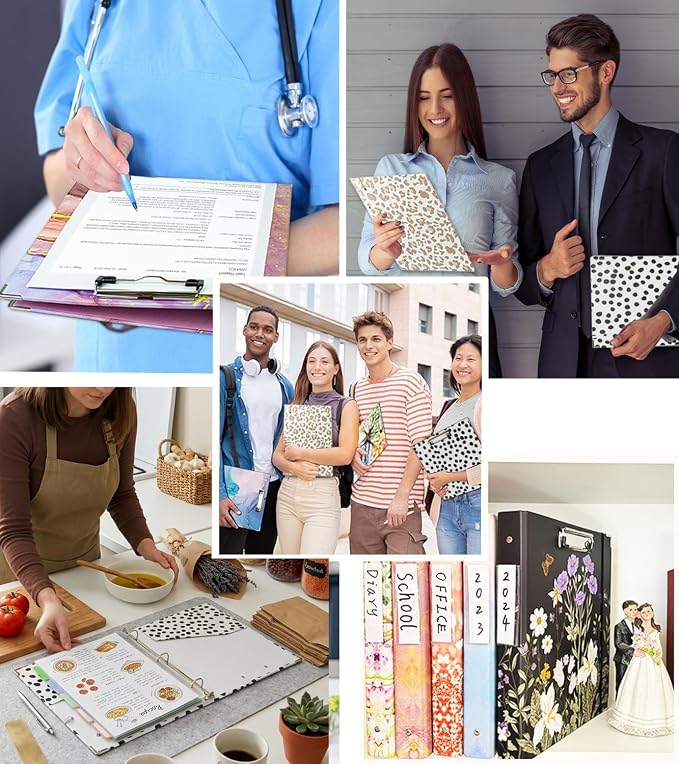3 Ring Binder 2 Inch for 8.5"x11" Paper, Three Ring Binders - Image 5