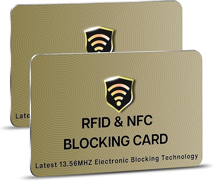 SaiTech IT RFID Blocking Cards, 2 Pack One Card Protects Entire Wallet Purse by SaiTechIT