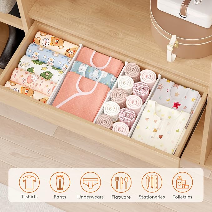 Lifewit 12 Pack Drawer Dividers - Image 9