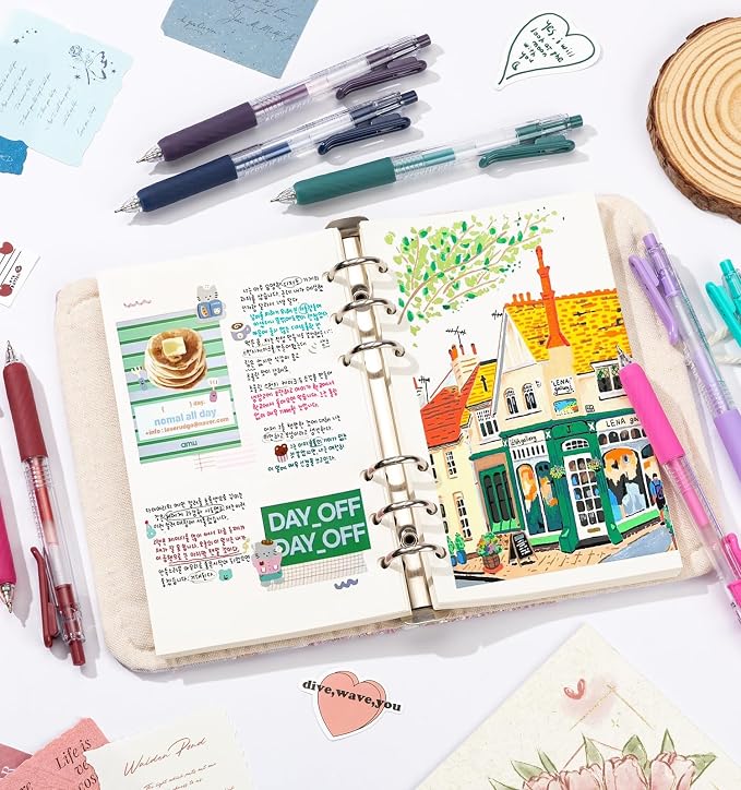 Acrylic Gel Pens For Coloring, 36 Colors Retractable Colored Pens for Black - Image 2