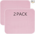 2 PCS Pink Mouse pad Bulk with Stitched Edge, 10.2x8.3inches 3mm Thickness by Anpuimult