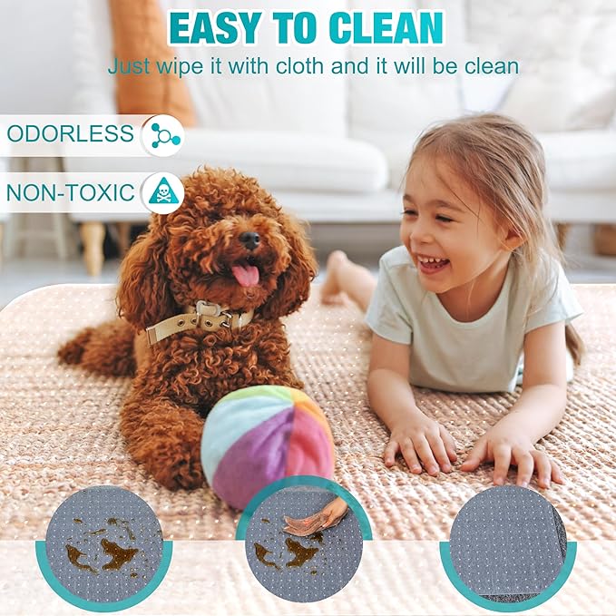 Office Chair Mat for Carpets, Thick and Sturdy Carpet Protector, Easy Glide and - Image 6