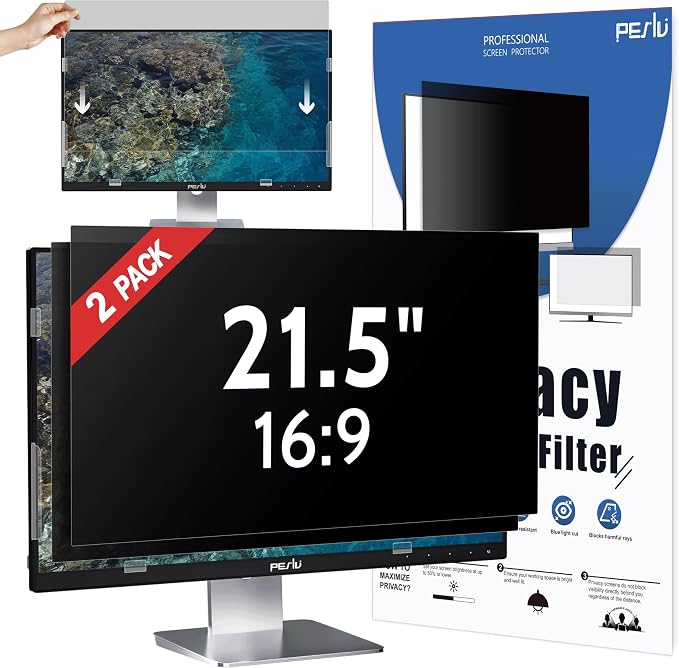 Peslv 21.5 Inch Privacy Screen for Computer Monitor 16:9 Aspect Ratio, Eye by peslv