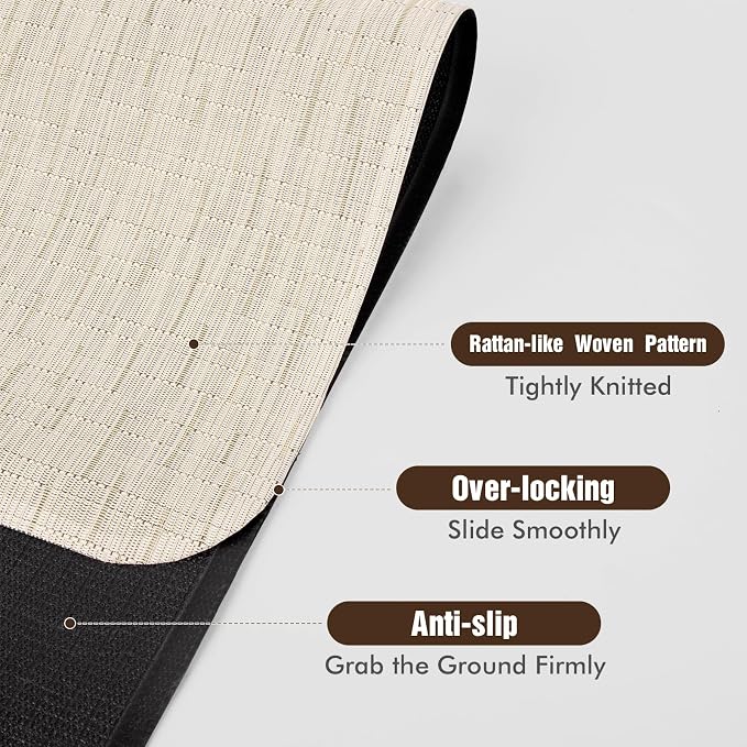 Blvornl Office Chair Mat for Hardwood Floor and Low Pile Carpet, PVC Rug for - Image 5