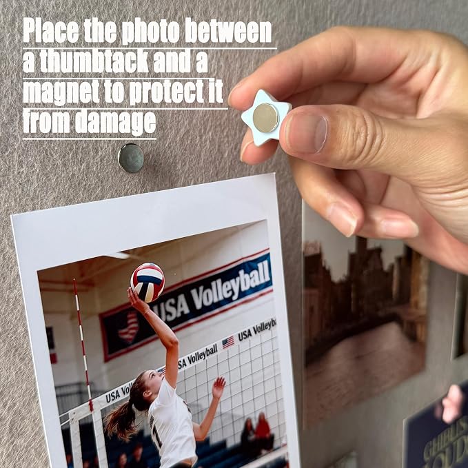 Star Magnetic Push Pins, 16 Thumb Tacks - Image 2