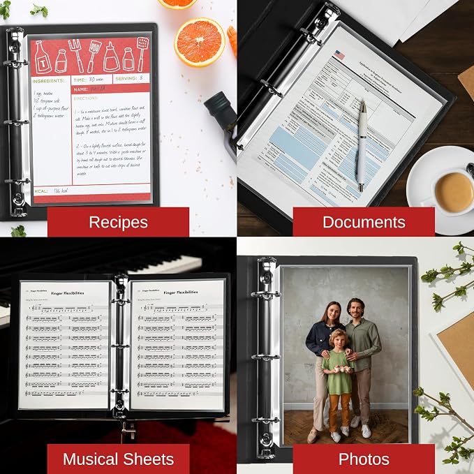 Office Werks 200 Sheet Protectors, 8.5X11 Inch Clear Page - Image 2