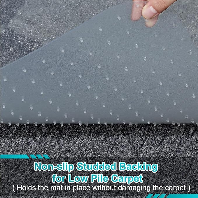 2 Pack Office Chair Mat for Carpets, Under Desk Computer Chair Mat for Home - Image 3