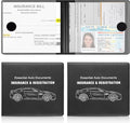 UYYE Car Registration and Insurance Card Holder, Vehicle Glove Box Car Organizer by UYYE