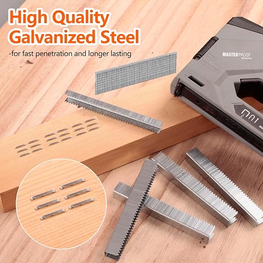 Heavy Duty T50 5/16- inch Length Staples 1890-Count, 3/8 Crown 20 Gauge Beveled - Image 4