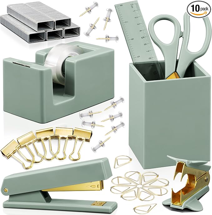 Aesthetic Desk Accessories Set by KIBAGA