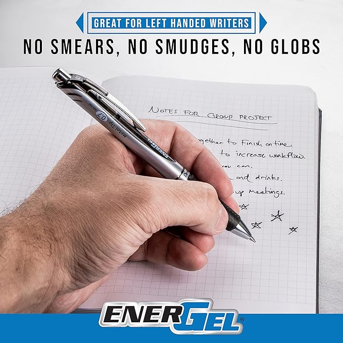 Pentel EnerGel RTX Liquid Gel Ink Pens, Medium Line - Image 4