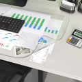 Oterri Clear Writing Desk Pad, 23.6’’x13.7” Heat Resistant Waterproof PVC Round by Oterri