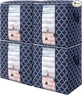 WISELIFE Storage Bags 4 Pack/100L Large Blanket Clothes Organization and by WiseLife
