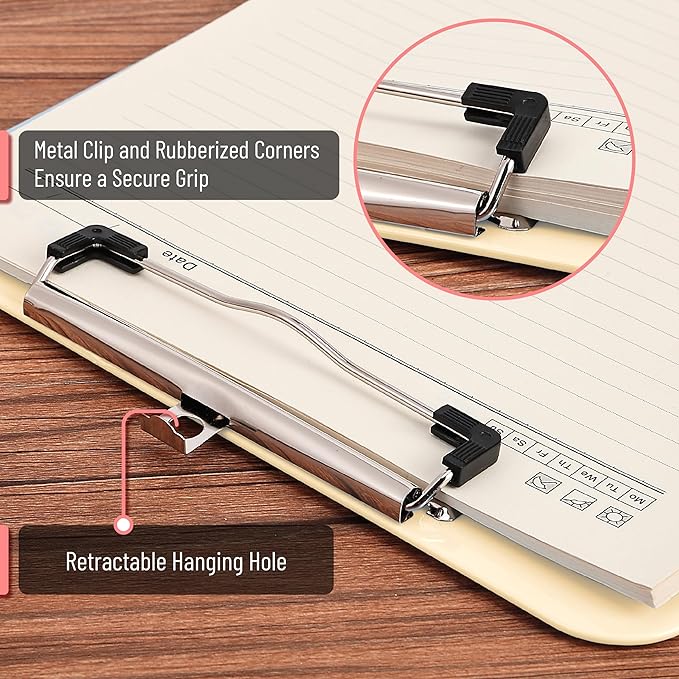 Mr. Pen- Plastic Clipboard, 12.5" x 9", 2 Pack, Clipboard Plastic | Low-Profile - Image 3
