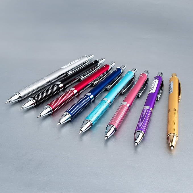 Pentel EnerGel Alloy RT Premium Liquid Gel Pen, 0.7mm Violet Barrel - Image 7